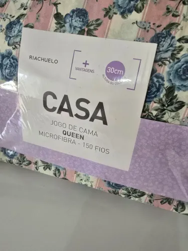 JOGO DE CAMA QUEEM 4 PEÇAS ,NOVO!