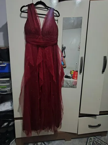 Vestido formatura (vermelho, novo)