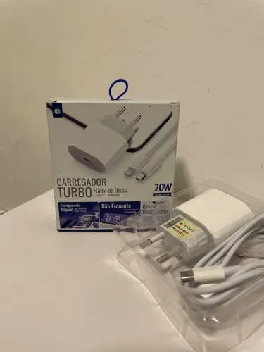 CARREGADOR TURBO- LIGTHING OU TIPO C (acompanha garantia) 