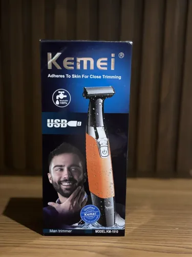 Aparador Barbeador Kemei KM-1910 Profissional USB Recarregável
