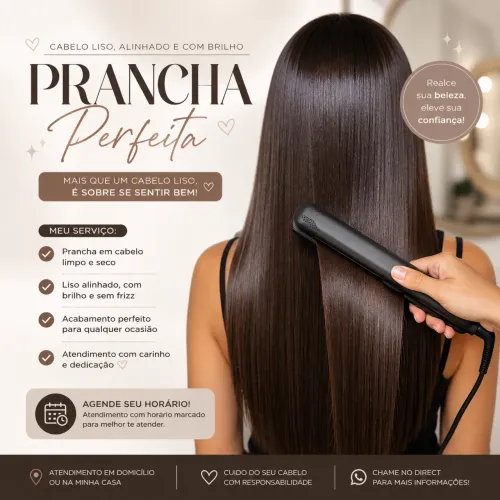 Prancho/prancha seu cabelo