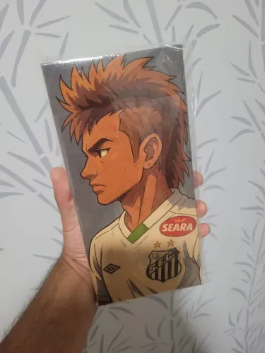 Plaquinha decorativa neymar animação tamanho 11por 25