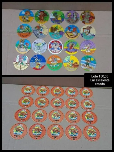 Lote tazos Tiny Toon dos anos 90 em excelente estado Elma Chips
