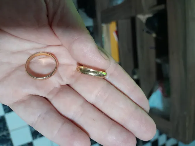 2 aliança rommanel tamanho 18