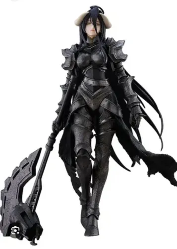 Dois animes estátua Albedo, do anime Overlord.