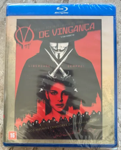 Blu-ray: V de Vingança (V for Vendetta) - Original e Lacrado