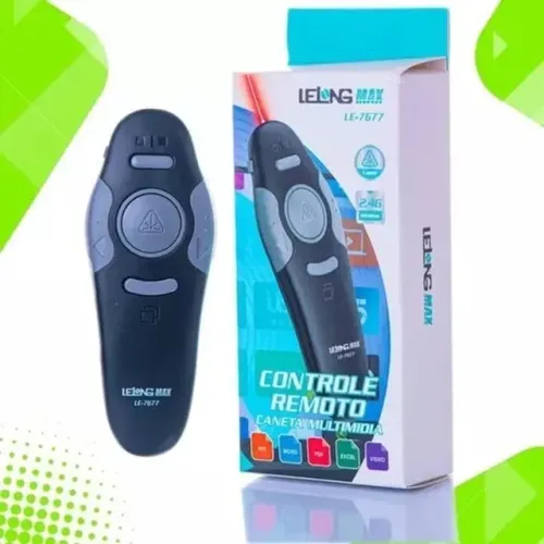 Passador de Slides Com Laser Caneta Le-7677 *ENTREGA GRÁTIS*