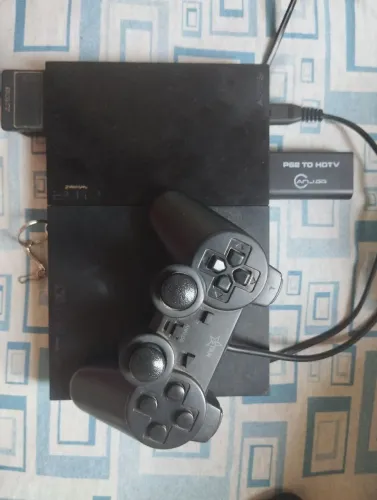 Ps2 completo, com pendrive de 64gb já com jogos, 1 controle,1 adaptador hdmi e memory card