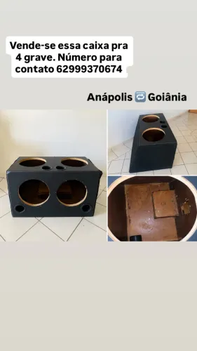 Vende-se caixa para 4 graves, em perfeito estado.