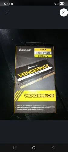 Memória ram ddr4 2933mhz notebook 16gb 2x8 corsáir vegeance