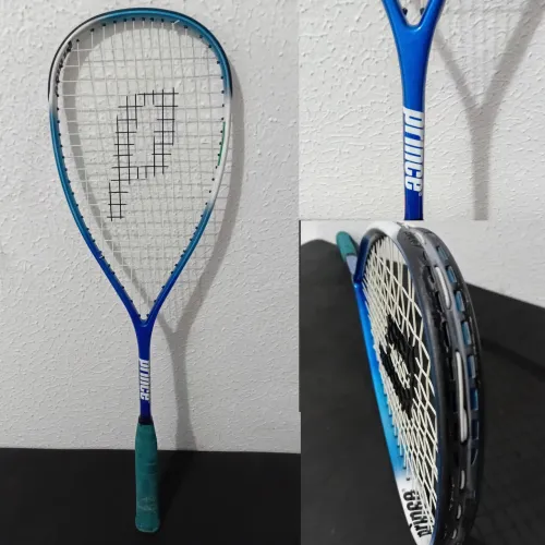 Raquete de Squash Prince Benetton Formula 1 + Capa Original (Raridade anos 90)