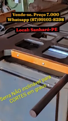 Serra Esquadrejadeira Baldan toda em ferro fundido 