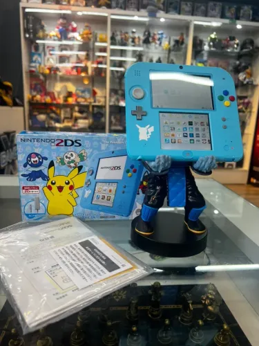 Nintendo 2DS Pokémon Sun & Moon Edition Azul Seminovo - Japonês + Caixa