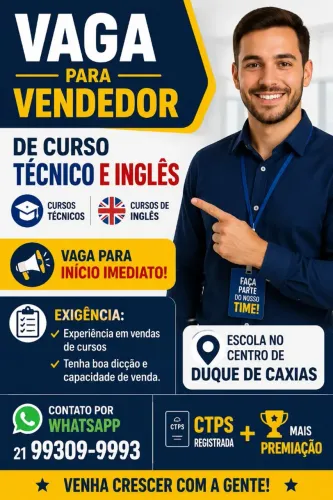 Contratamos Vendedor