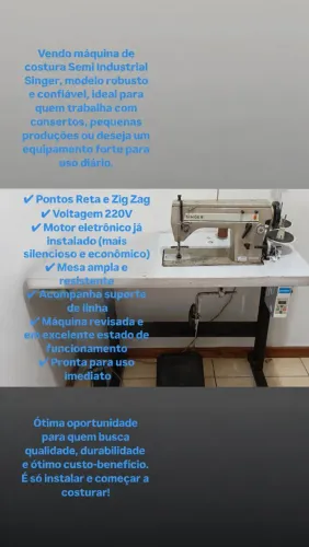 Máquina semi-industrial -Singer
