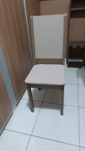 mesa de mdf retangular com 6 cadeiras