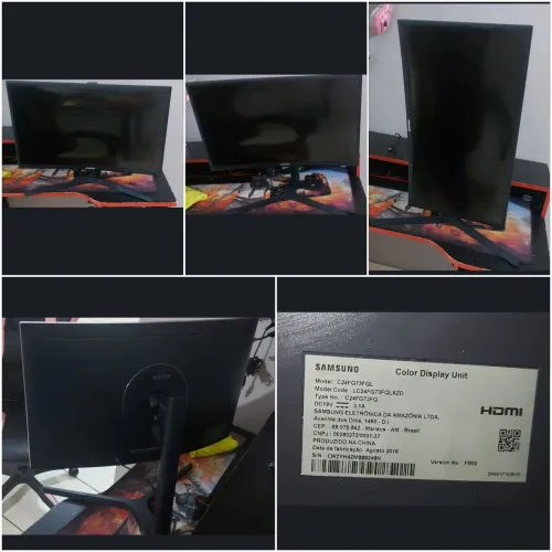 Monitor gamer Full Hd 24 polegadas curvo.