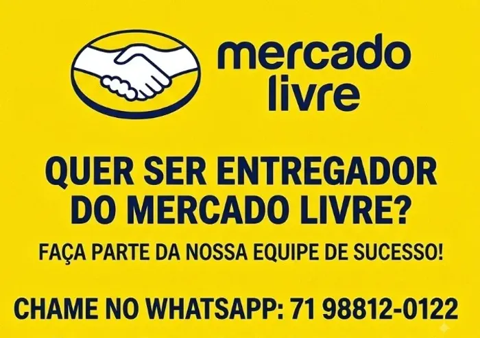 MOTORISTA ENTREGADOR MERCADO LIVRE