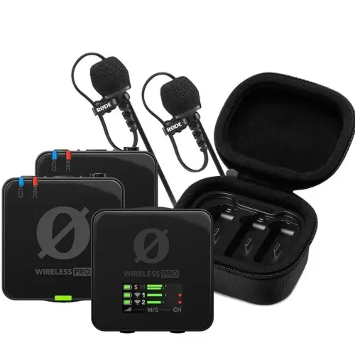 Kit Microfones RØDE WIRELESS PRO Wireless lit completo RODE com retorno e ganho