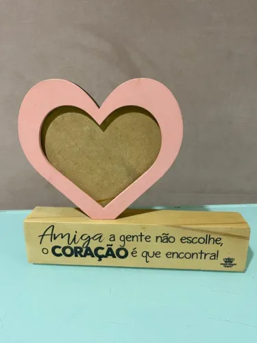 Porta Retrato Coração Amiga