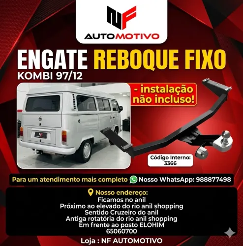 Engate reboque fixo kombi 97/12