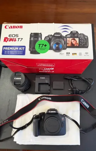Canon T7 - Menos de 300 cliques
