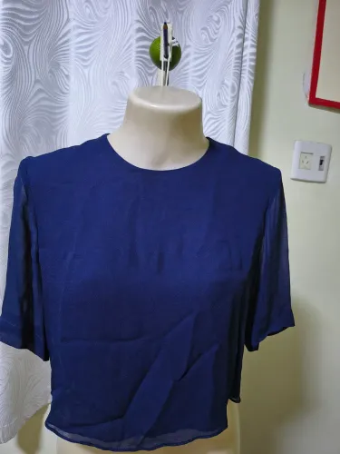 Blusa Cropped Iorane Original Marinho
