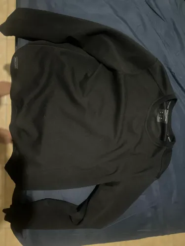 MOLETOM SEM CAPUZ PRETO BÁSICO