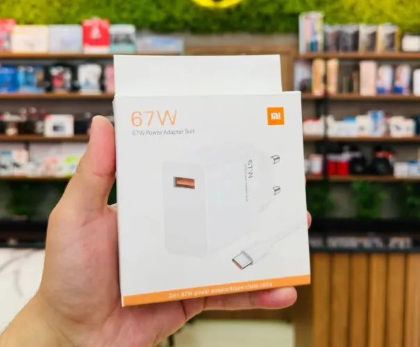 Carregador xiaomi 67w turbo tipo C para celular Android e iPhone produto Original