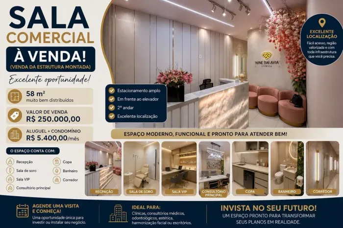 Estrutura de Clínica à Venda | América Garden | 58 m²