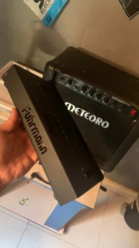 Caixa meteoro. base pedal bord. cabo ligação 
