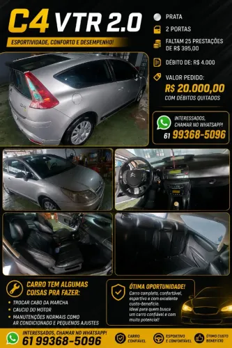 Citroen C4 VTR 2.0 16V 143cv 2007