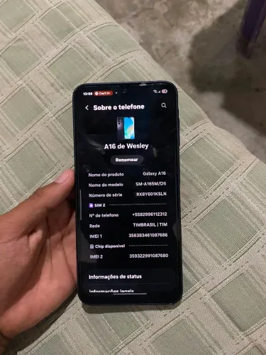 VENDO ESSE CELULAR SANSUNG A16 5G EM EXCELENTE ESTADO ( troco por iphone )