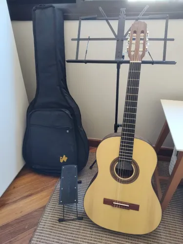 Violão Acústico Rossini nylon AC 210 FLP e Acessórios