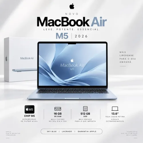 MacBook Air M5 - 512 SSD 16GB ram - lacrado