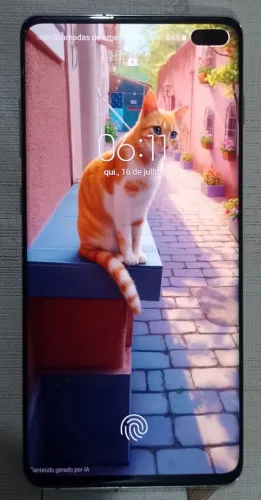 Smartphone Samsung Galaxy s10 plus usado em ótimo estado, sem avarias, único dono, 128GB