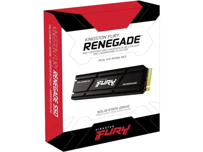 SSD Kingston FURY Renegade 4TB M.2 2280 PCIe 4.0 NVMe PS5 com dissipador de calor