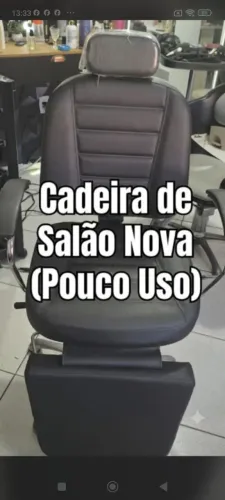 Cadeira de salão nova (pouco uso)