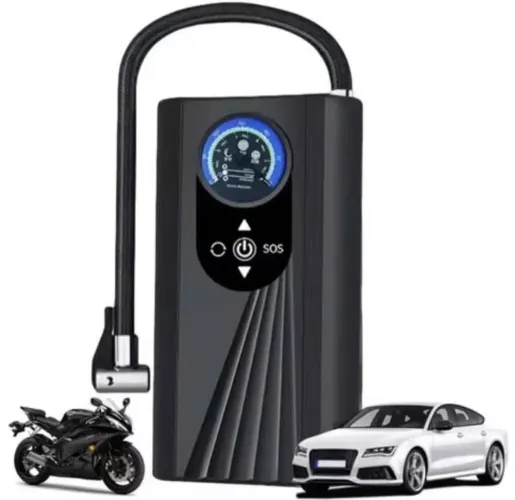Compressor de Ar Portátil Sem fio Elétrico| inflador digital Alta Precisão| Carro, Moto 