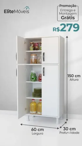 Armário de cozinha 100%mdf