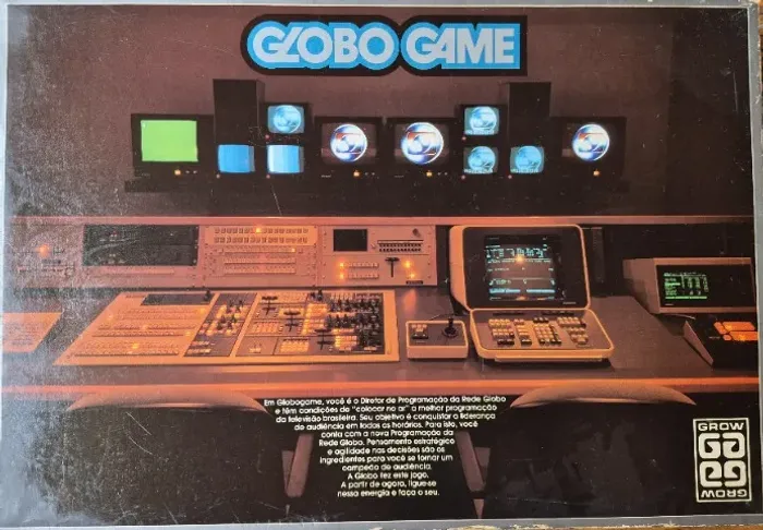Globo Game Grow 1988 COMPLETO e RARÍSSIMO! Ótimo Estado! Gerencie a TV Globo!