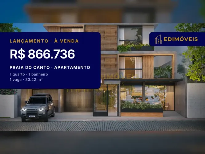 Apartamento 1 Quarto na Praia do Canto | Ideal para Morar e Investir