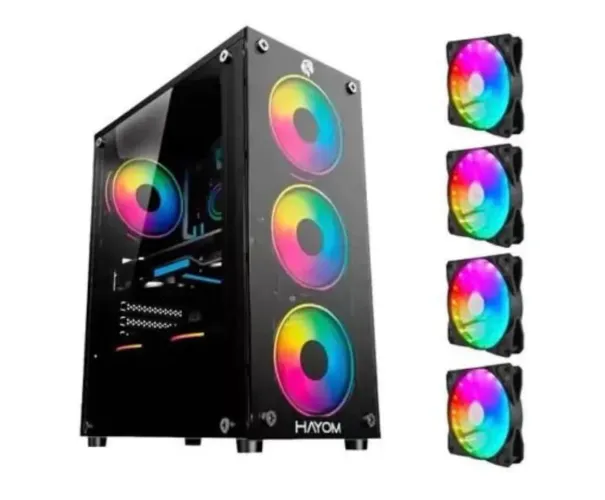 PC GAMER INTEL CORE I7 3.60GHZ - PLACA DE VÍDEO RX 580 8GB - 16GB RAM - SSD 480GB - WIFI