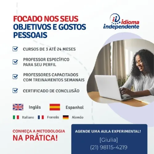 Aulas de Idiomas Particulares 100% Online