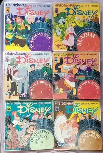 Historinhas Disney com Livro e Disco - Lote 1 