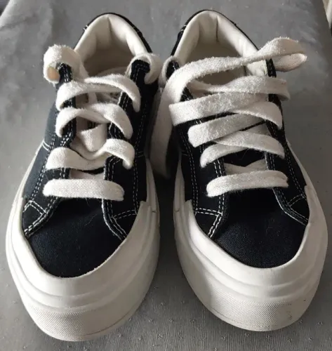 Tênis Converse plataforma preto 35