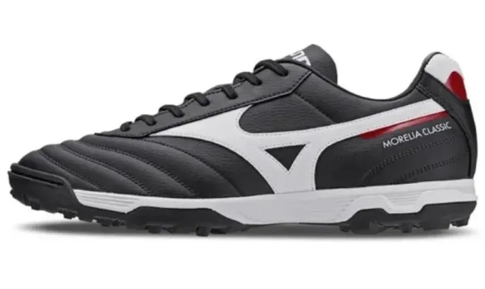Chuteira Society Mizuno Morelia Classic - Preto+Branco