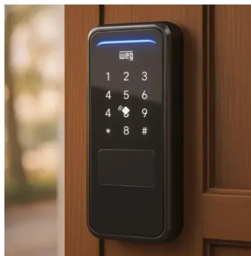 Fechadura Digital Wi-Fi (aplicativo) + Tag + Senha - Weg