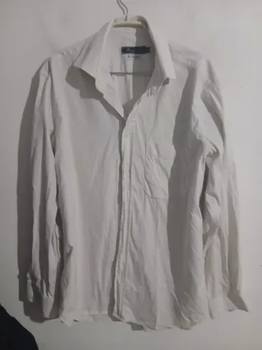 CAMISA SOCIAL BROOKSFIELD BRANCA FIO ESPECIAL G