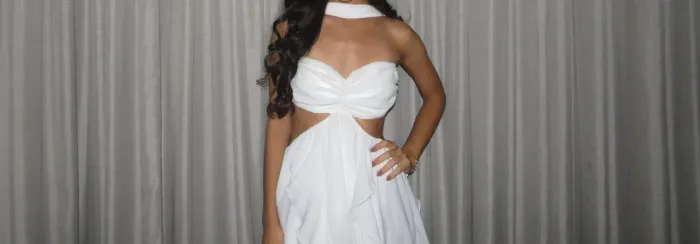 vestido branco de festa tamanho P, usado apenas 2 vezes 